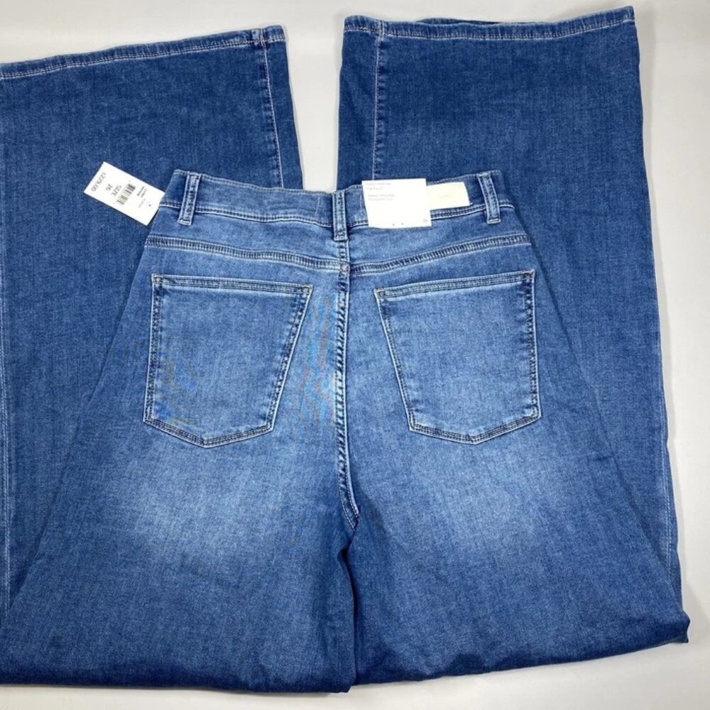 NEW DL1961 Women's Hepburn Wide Leg Jeans Size 26 Blue – High Rise, 32" Inseam - Picture 3 of 8